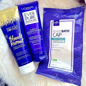 🥳HP 3pc HairCare Set Purple Conditioning Treatments Stop Brassy Unwatered Tones